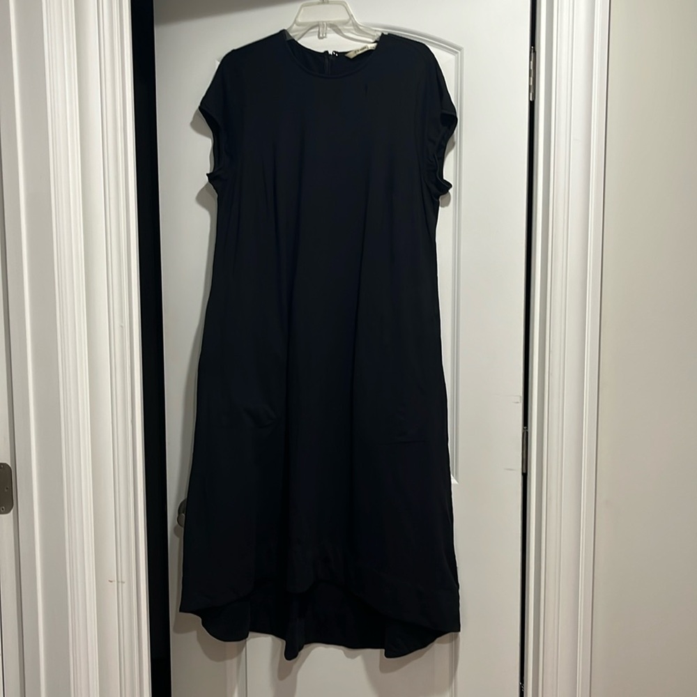 Timeless Vintage Black Dress with Pockets